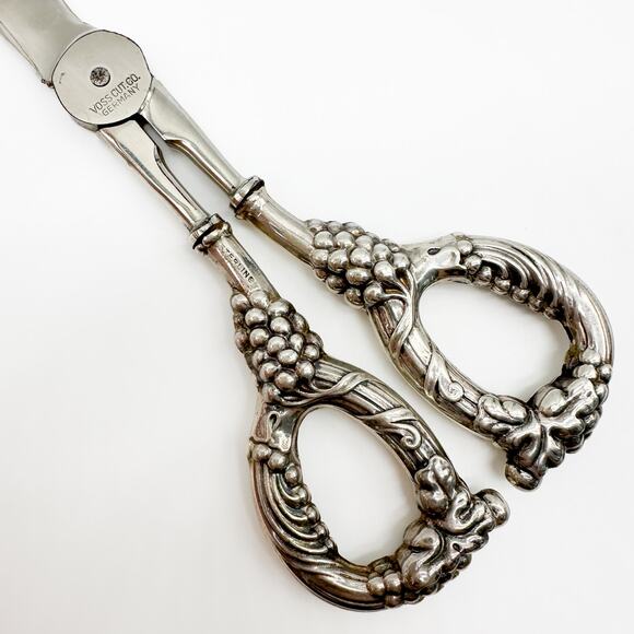 Antique Sterling Silver Grape Shears – Hans Jensen Danish Design by Voss Cut Co. - Picture 6 of 13